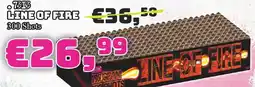 Quartel Vuurwerk Line of fire aanbieding