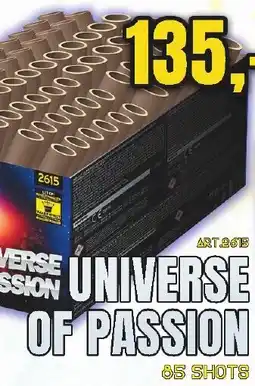 Quartel Vuurwerk Universe of passion aanbieding