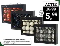 Tuincentrum Osdorp Glazen kerstbal mix aanbieding