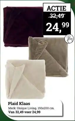 Tuincentrum Osdorp Plaid Klaas aanbieding