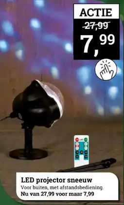 Tuincentrum Osdorp LED projector sneeuw aanbieding