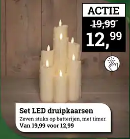 Tuincentrum Osdorp Set LED druipkaarsen aanbieding