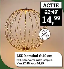 Tuincentrum Osdorp LED kerstbal aanbieding