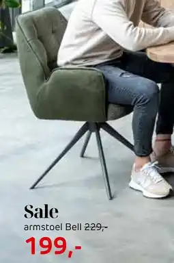 Henders & Hazel Armstoel Bell aanbieding