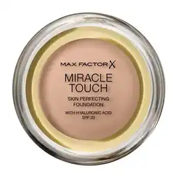 Trekpleister Max Factor Miracle Touch 45 Warm Almond Skin Perfecting Foundation aanbieding