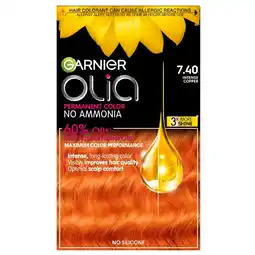 Trekpleister Garnier Olia 7.40 Intens Koper Permanente Haarkleuring aanbieding