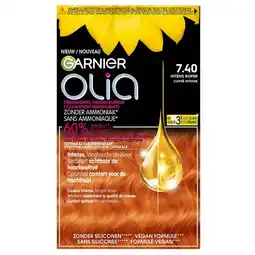 Trekpleister Garnier Olia 7.40 Intens Koper Permanente Haarkleuring aanbieding