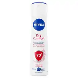 Trekpleister NIVEA Dry Comfort Antitranspirant Spray aanbieding