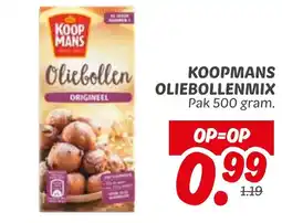 Dekamarkt Koopmans oliebollenmix aanbieding