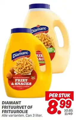 Dekamarkt Diamant frituurvet of frituurolie aanbieding