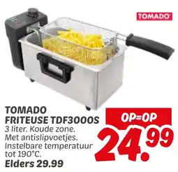 Dekamarkt Tomado friteuse TDF3000S aanbieding