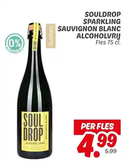 Dekamarkt Souldrop sparkling sauvignon blanc alcoholvrij aanbieding