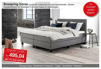 Woonsquare Boxspring Corso aanbieding