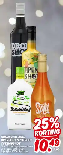 Dekamarkt Boswandeling, apenshot, splitshot of dropshot aanbieding