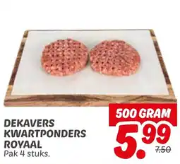 Dekamarkt Dekavers kwartponders royaal aanbieding