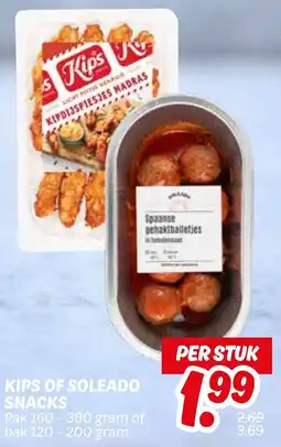 Dekamarkt Kips of soleado snacks aanbieding