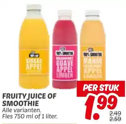 Dekamarkt Fruity juice of smoothie aanbieding