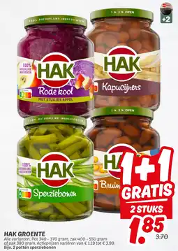 Dekamarkt Hak groente aanbieding