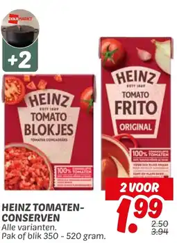 Dekamarkt Heinz tomatenconserven aanbieding