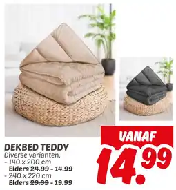 Dekamarkt Dekbed teddy aanbieding