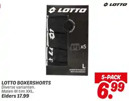 Dekamarkt Lotto boxershorts aanbieding