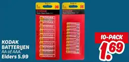 Dekamarkt Kodak batterijen aanbieding