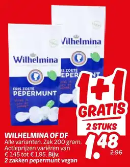 Dekamarkt Wilhelmina of df aanbieding