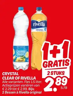 Dekamarkt Crystal clear of rivella aanbieding