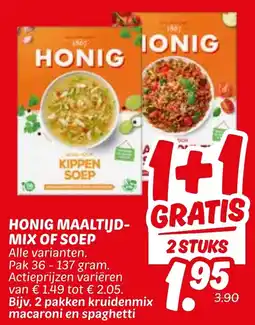Dekamarkt Honig maaltijdmix of soep aanbieding