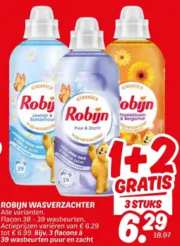 Dekamarkt Robijn wasverzachter aanbieding