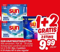 Dekamarkt Sun vaatwastabletten aanbieding