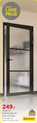 Praxis Sencys binnendeur industrial aanbieding