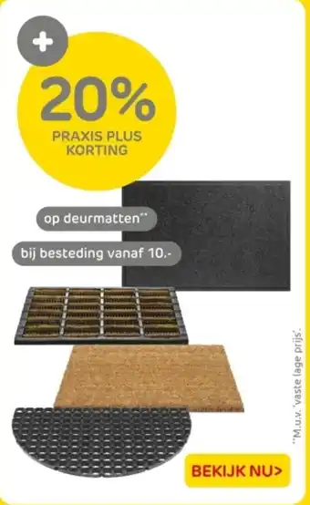 Praxis deurmatten aanbieding