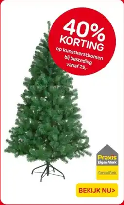 Praxis Kunstkerstbomen aanbieding