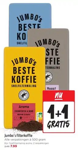 Jumbo Jumbo's filterkoffie aanbieding