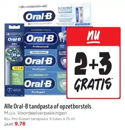 Jumbo Alle Oral-B tandpasta of opzetborstels aanbieding