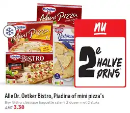 Jumbo Alle Dr. Oetker Bistro, Piadina of mini pizza's aanbieding