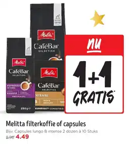 Jumbo Melitta filterkoffie of capsules aanbieding