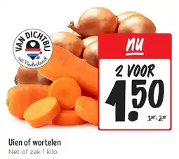 Jumbo Uien of wortelen aanbieding