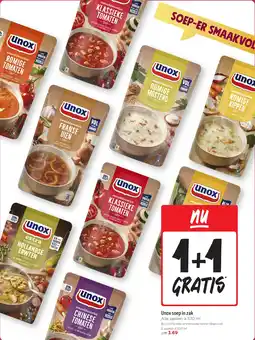 Jumbo Unox soep in zak aanbieding