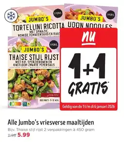 Jumbo Alle Jumbo's vriesverse maaltijden aanbieding