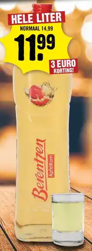 Dirck 3 Berentzen ApfelKorn aanbieding