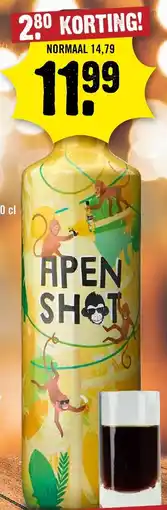 Dirck 3 Apen shot aanbieding