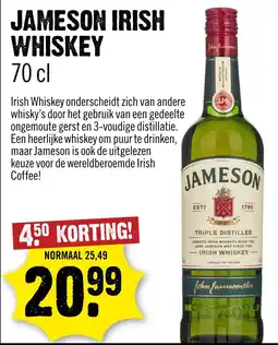 Dirck 3 Jameson irish whiskey aanbieding