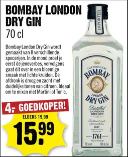 Dirck 3 Bombay london dry gin aanbieding