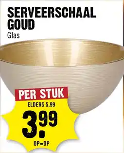 Dirck 3 Serveerschaal goud aanbieding