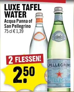 Dirck 3 Luxe tafel water aanbieding