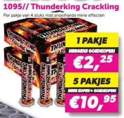 Meester Vuurwerk 1095// Thunderking Crackling aanbieding