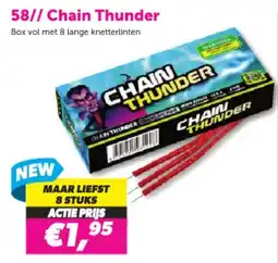 Meester Vuurwerk 58// Chain Thunder aanbieding