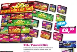 Meester Vuurwerk 946// Pyro Mix Kids aanbieding